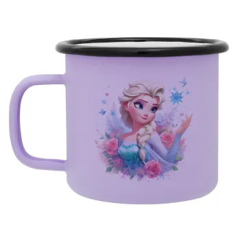 Elsa Princess, Κούπα Μεταλλική εμαγιέ ΜΑΤ Light Pastel Purple 360ml