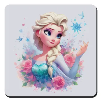 Elsa Princess, Τετράγωνο μαγνητάκι ξύλινο 9x9cm