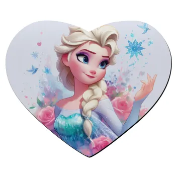 Elsa Princess, Mousepad heart 23x20cm