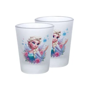 Elsa Princess, Σφηνοπότηρα γυάλινα 45ml του πάγου (2 τεμάχια)