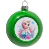 Στολίδι Χριστουγεννιάτικη μπάλα δένδρου Πράσινο 8cm