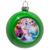 Green Christmas tree ornament bauble 8cm