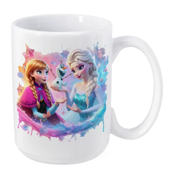 Elsa & Anna Princess — Mega mug, ceramic, 450ml