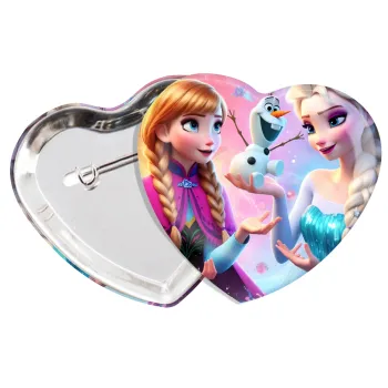 Έλσα & Άννα, Κονκάρδα παραμάνα καρδιά (57x52mm)