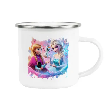 Έλσα & Άννα, Κούπα Μεταλλική εμαγιέ λευκη 360ml