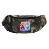 Unisex τσαντάκι μέσης (μπανάνα) χρώματος παραλλαγή Jungle με 2 τσέπες