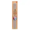 Easter Set, wooden keychain & scented Easter candle flat (30cm) (GRAY)