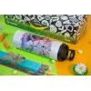 Easter candle,Travel Tumbler 2 Lids, with metal straw & cleaning brush & aromatic flat candle (30cm) (BLUE)