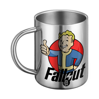 Fallout Vault Boy, BIG Mug Stainless steel double wall (450ml)