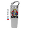 ΓΚΡΙ χρώματος Θερμός Ανοξείδωτο 890ml (30oz) με χερούλι