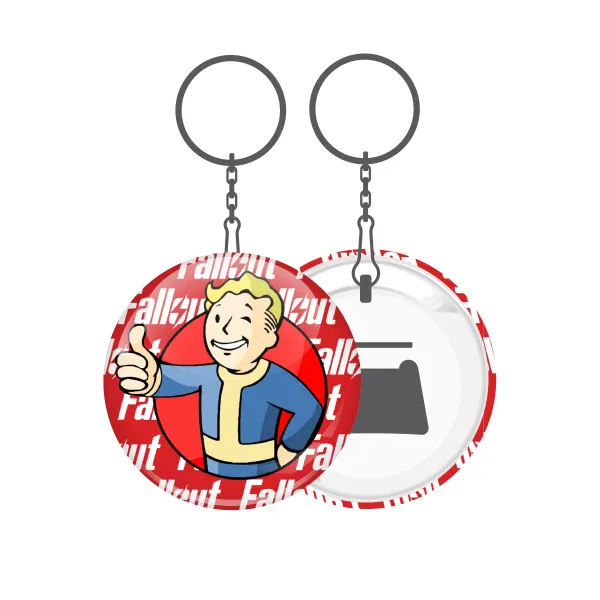 Fallout Vault Boy — Metal keychain 5cm with bottle opener