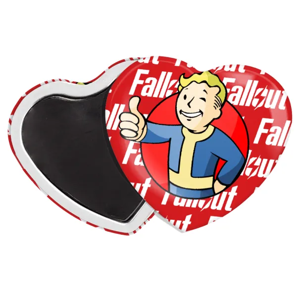 Fallout Vault Boy — Μαγνητάκι καρδιά (57x52mm)