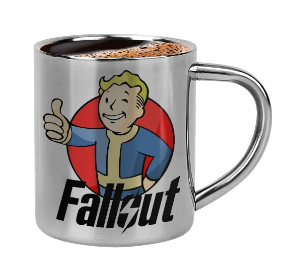 Fallout Vault Boy — Κουπάκι μεταλλικό διπλού τοιχώματος για espresso (220ml)