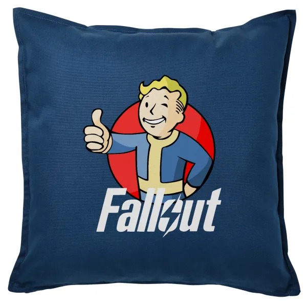 Fallout Vault Boy — Sofa cushion Blue 50x50cm includes filling