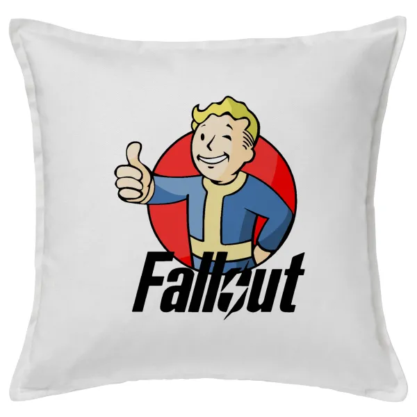 Fallout Vault Boy — Sofa cushion White 50x50cm includes filling
