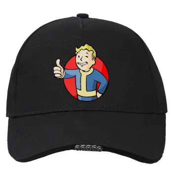 Fallout Vault Boy, Καπέλο Εργασίας & Δραστηριοτήτων με LED Φως - Ιδανικό για Νύχτα & Χαμηλό Φωτισμό (100% ΒΑΜΒΑΚΕΡΟ, ΕΝΗΛΙΚΩΝ, UNISEX)