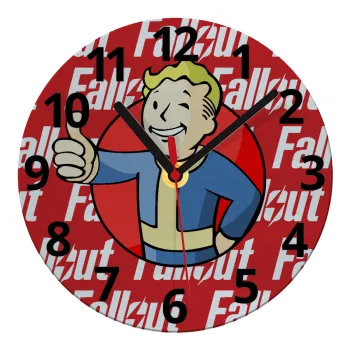 Fallout Vault Boy, Ρολόι τοίχου γυάλινο (20cm)