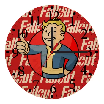 Fallout Vault Boy, Ρολόι τοίχου ξύλινο plywood (20cm)