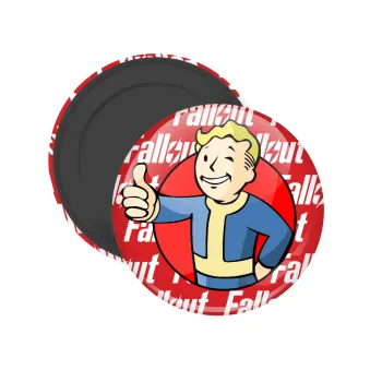 Fallout Vault Boy, Μαγνητάκι ψυγείου στρογγυλό διάστασης 5cm