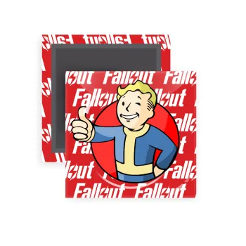 Fallout Vault Boy, Μαγνητάκι ψυγείου τετράγωνο διάστασης 5x5cm