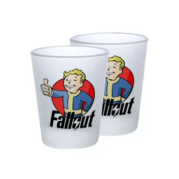 Fallout Vault Boy, Σφηνοπότηρα γυάλινα 45ml του πάγου (2 τεμάχια)