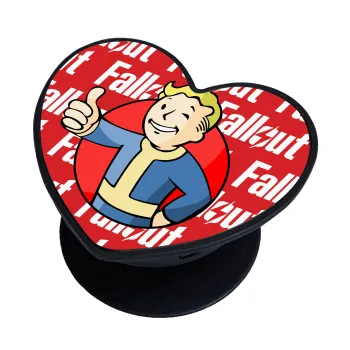 Fallout Vault Boy, Phone Holders Stand  καρδιά Μαύρο Βάση Στήριξης Κινητού στο Χέρι
