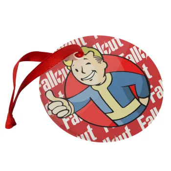 Fallout Vault Boy, Στολίδι Χριστουγεννιάτικο στολίδι γυάλινο 9cm