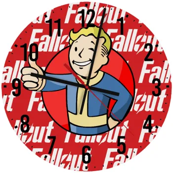 Fallout Vault Boy, Ρολόι τοίχου ξύλινο (30cm)