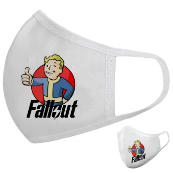 Fallout Vault Boy, Μάσκα υφασμάτινη υψηλής άνεσης παιδική (Δώρο πλαστική θήκη)
