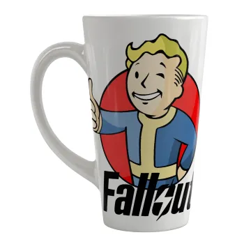 Fallout Vault Boy, Κούπα κωνική Latte Μεγάλη, κεραμική, 450ml