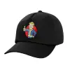 Child's Baseball Cap, 100% Cotton, Black