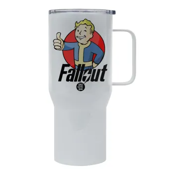 Fallout Vault Boy, Tumbler με καπάκι, διπλού τοιχώματος (θερμό) 750L