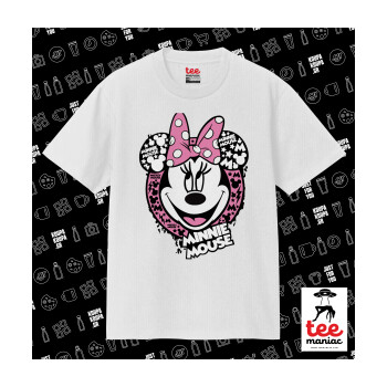 Minnie mouse, Κλασικό T-Shirt, διπλής ραφής, χωρίς πλευρικές ραφές ΛΕΥΚΟ από 100% βαμβάκι. Vegan & OEKO-TEX πιστοποιημένο.
