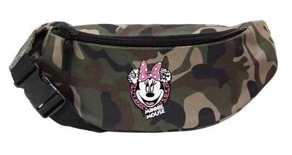 Minnie mouse — Unisex waist bag (banana) in Jungle camouflage color with 2 pockets