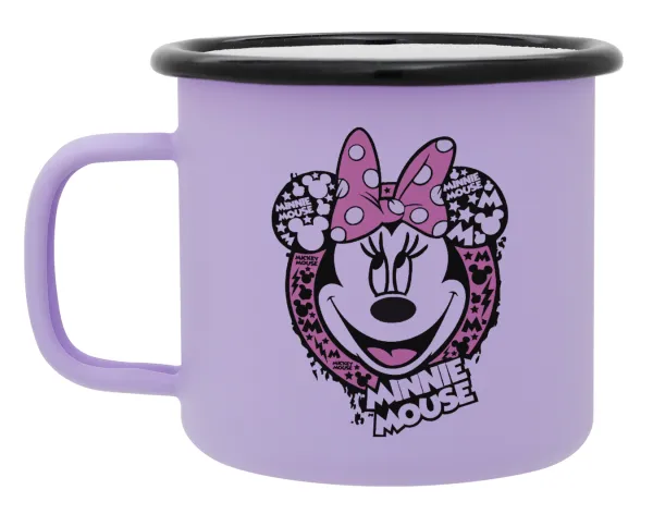 Minnie mouse — Κούπα Μεταλλική εμαγιέ ΜΑΤ Light Pastel Purple 360ml