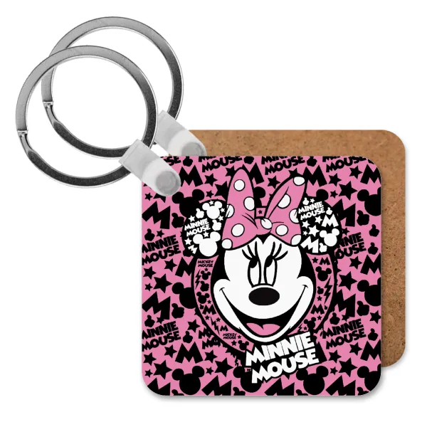 Minnie mouse — Ξύλινο τετράγωνο