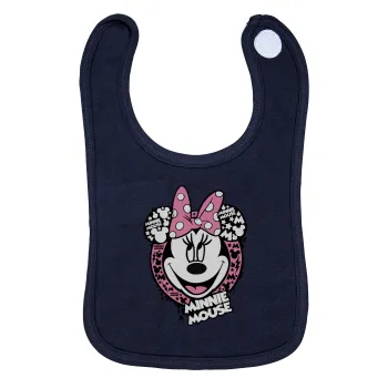 Minnie mouse, Σαλιάρα με Σκρατς 100% Organic Cotton Μπλε (0-18 months)