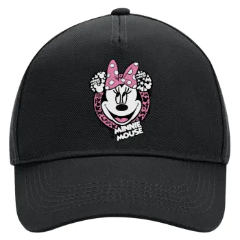 Minnie mouse, Καπέλο Ενηλίκων Ultimate ΜΑΥΡΟ, (100% ΒΑΜΒΑΚΕΡΟ DRILL, ΕΝΗΛΙΚΩΝ, UNISEX, ONE SIZE)