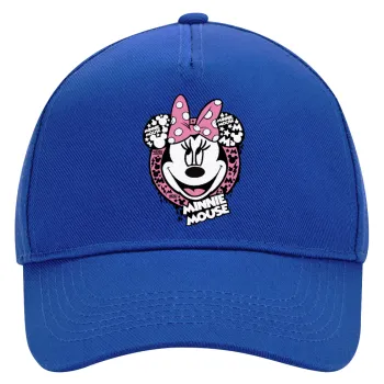 Minnie mouse, Ultimate Adult Hat BLUE, (100% COTTON DRILL, ADULT, UNISEX, ONE SIZE)