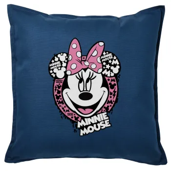Minnie mouse, Sofa cushion Blue 50x50cm includes filling