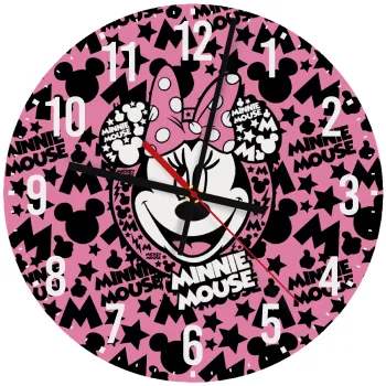 Minnie mouse, Ρολόι τοίχου ξύλινο (30cm)