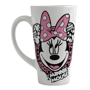 Minnie mouse, Κούπα κωνική Latte Μεγάλη, κεραμική, 450ml