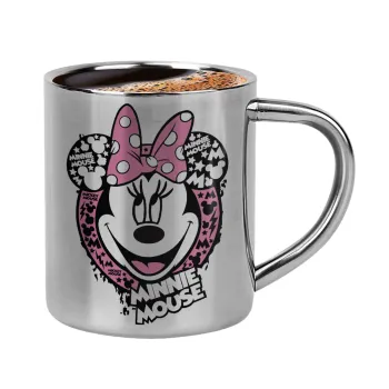 Minnie mouse, Double-wall metal cup for espresso (220ml)