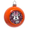 Στολίδι Χριστουγεννιάτικη μπάλα δένδρου Πορτοκαλί 8cm
