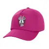 Children's Baseball Cap, 100% Cotton Twill, Fuchsia (COTTON, CHILDREN'S, UNISEX, ONE SIZE)