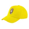 Child's Baseball Cap, 100% Cotton Twill, Yellow (COTTON, CHILD, UNISEX, ONE SIZE)