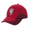 Adult Cap RACING Ultimate Red/Black, (100% COTTON DRILL, ADULT, UNISEX, ONE SIZE ADULT)