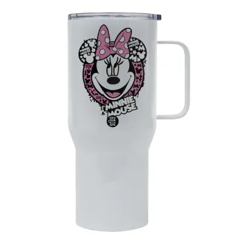Minnie mouse, Mega Stainless steel Tumbler with lid, double wall 750L