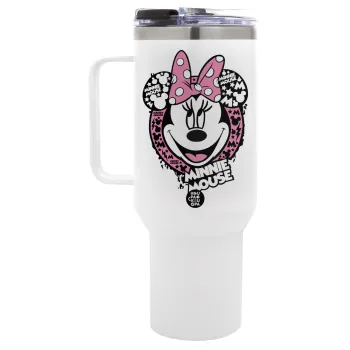 Minnie mouse, Mega Tumbler με καπάκι, διπλού τοιχώματος (θερμό) 1,2L