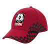 Adult Cap RACING Ultimate Red/Black, (100% COTTON DRILL, ADULT, UNISEX, ONE SIZE ADULT)